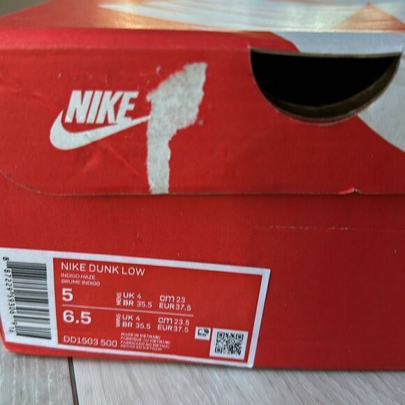 Nike Dunk Low indigo haze Women's Size 6.5 Men's 5 in lavender/pink NWT in box - Picture 8 of 12